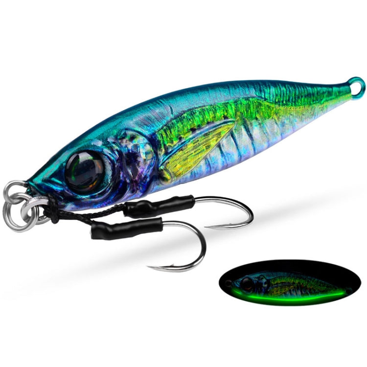 PROBEROS LF137 3D Spray Painted Bionic Lure Warp Bass Leader Fish Long Casting Freshwater Sea Luminous Fishing Bait, Size: 180g(Color A)