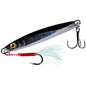 PROBEROS LF128 Long Casting Lure Iron Plate Lead Fish Freshwater Sea Fishing Warp Bass Metal Sequins Baits, Size: 15g(Color E)