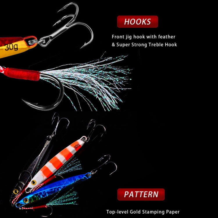 PROBEROS LF128 Long Casting Lure Iron Plate Lead Fish Freshwater Sea Fishing Warp Bass Metal Sequins Baits, Size: 15g(Color E)