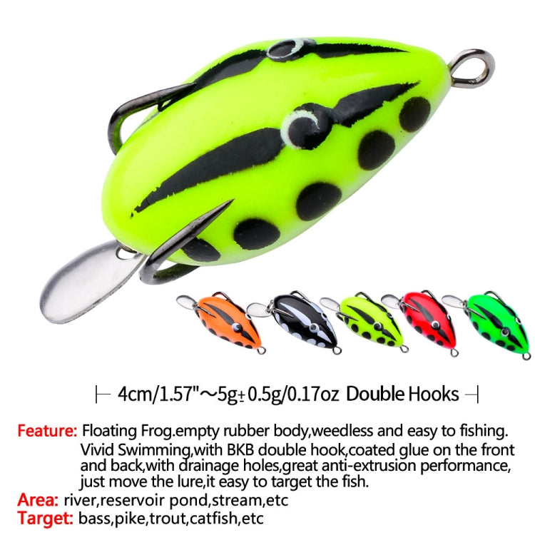 PROBEROS FR038 Simulation Thunderfrog Lure Fake Lure Blackfish Bait Converted Thunderfrog Soft Bait, Size: 5g/4cm(Color D)