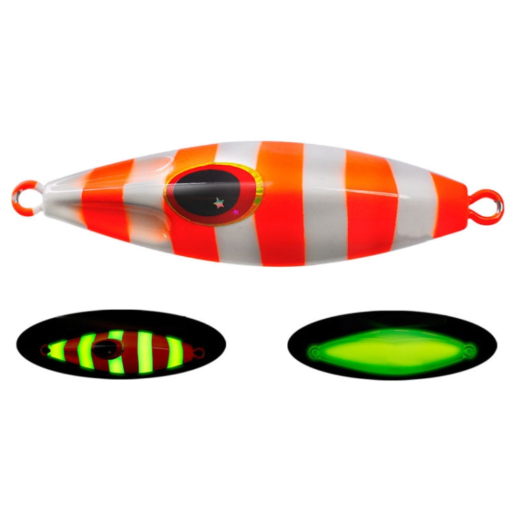 PROBEROS LF124 Deep Sea Iron Plate Lead Fish Fishing Lure Slow Sinking Rocking Luminous Boat Fishing Bait, Size: 30g(Color A)