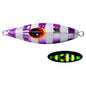 PROBEROS LF124 Deep Sea Iron Plate Lead Fish Fishing Lure Slow Sinking Rocking Luminous Boat Fishing Bait, Size: 40g(Color B)