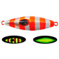 PROBEROS LF124 Deep Sea Iron Plate Lead Fish Fishing Lure Slow Sinking Rocking Luminous Boat Fishing Bait, Size: 80g(Color A)