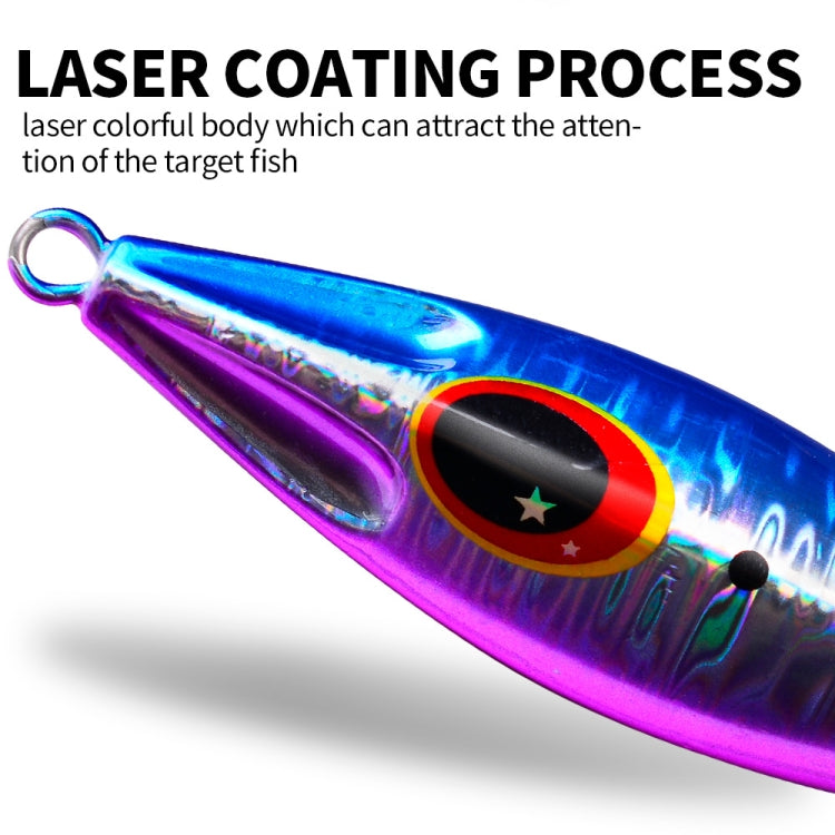 PROBEROS LF124 Deep Sea Iron Plate Lead Fish Fishing Lure Slow Sinking Rocking Luminous Boat Fishing Bait, Size: 30g(Color A)