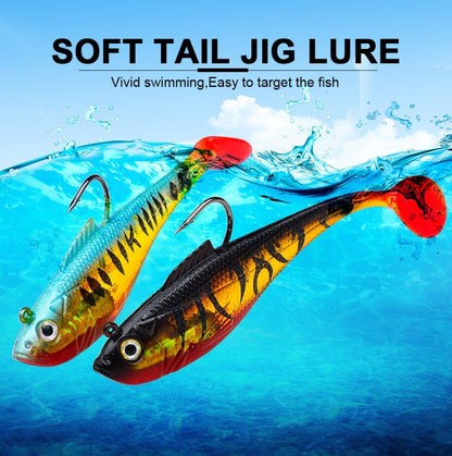 PROBEROS DW6085 Sea Bass Leadfish Soft Lure T-Tail Software Baits Sea Fishing Boat Fishing Bionic Lures, Size: 5cm/3.6g(Color B)