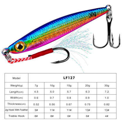 PROBEROS LF127 Long Casting Bait Small Leader Freshwater Sea Bass Fishing Warbler Spinnerbait, Size: 20g(Color A)