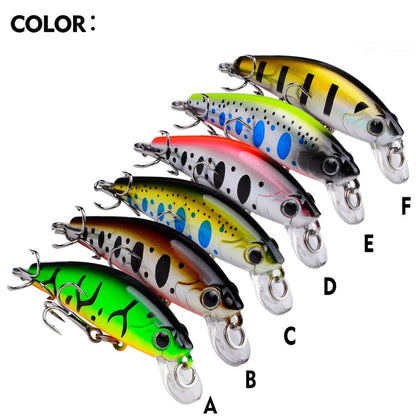 Leurre Minnow Coulant PROBEROS DW592, Longue Distance de Lancer, Faux Appât Bionique en Plastique Dur (Couleur B)