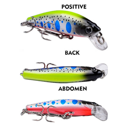 PROBEROS DW592 Sinking Minnow Lure Long Casting Fake Bait Bionic Plastic Hard Bait(Color E)