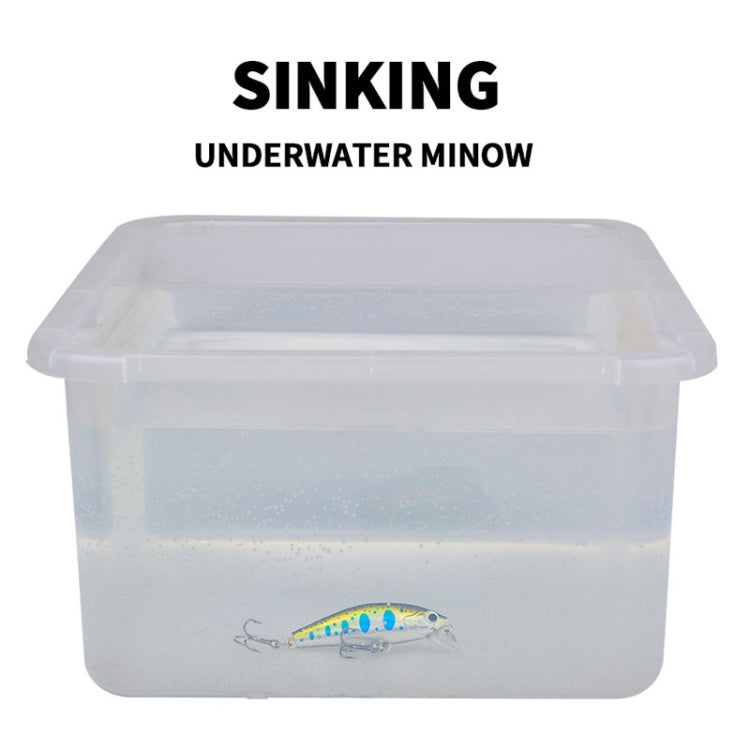 PROBEROS DW592 Sinking Minnow Lure Long Casting Fake Bait Bionic Plastic Hard Bait(Color E)