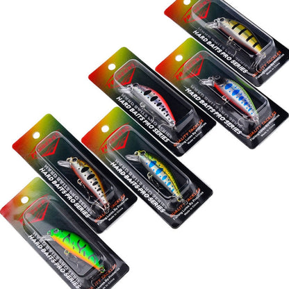 Leurre Minnow Coulant PROBEROS DW592, Longue Distance de Lancer, Faux Appât Bionique en Plastique Dur (Couleur B)