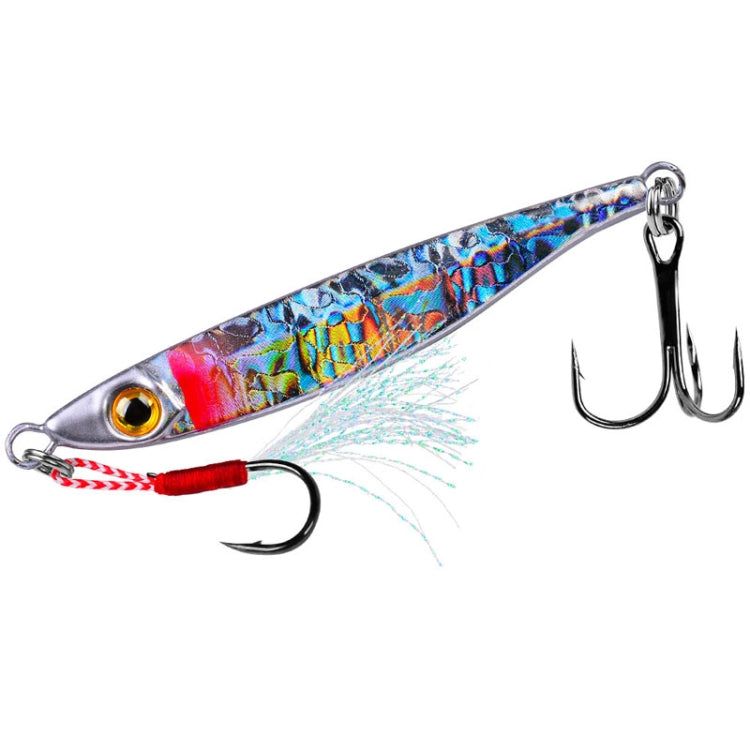 PROBEROS LF126 Leurre de pêche Longue Portée Plomb Poisson d'Eau Douce Leurre de Pêche Paillettes, Poids : 10g (Couleur B)
