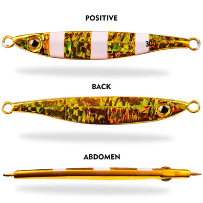 PROBEROS LF126 Long Casting Lead Fish Bait Freshwater Sea Fishing Fish Lures Sequins, Weight: 15g(Color E)