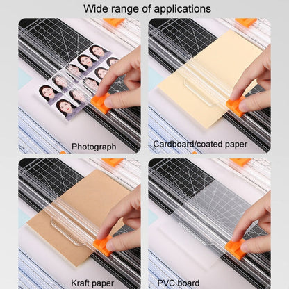 HUANMEI For A3 A4 A5 Paper Cutter With Pull-out Ruler DIY Small Portable Photo Die Cutting Machine(Black)