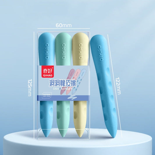 3pcs /Box QIHAO 8870 Cave Eraser For Elementary School Students No Trace No Chip Eraser, Style: Large For Boys