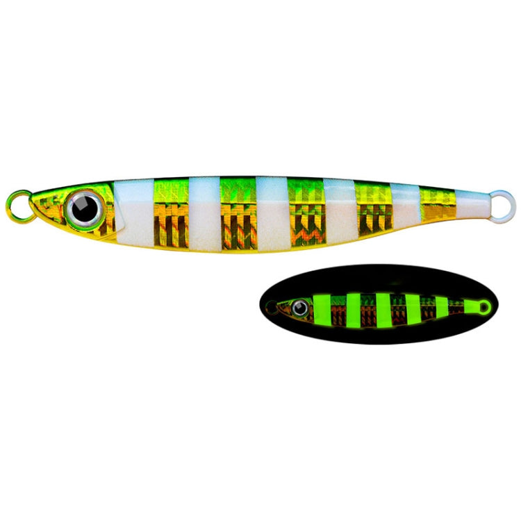 PROBEROS LF121 Leurre de pêche rapide pour bateau, pêche en mer, appât en fer, poids : 80g (couleur lumineuse A)