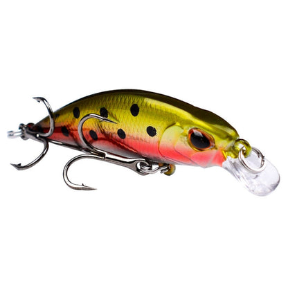 PROBEROS DW577 8003 Hook 5.3cm 4.6g Sinking Minnow Lure Long Casting Bionic Plastic Hard Bait Fishing Tackle(Color F)