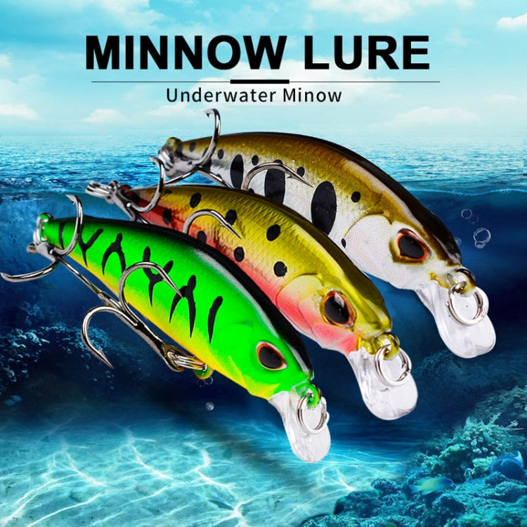 PROBEROS DW577 8003 Hook 5.3cm 4.6g Sinking Minnow Lure Long Casting Bionic Plastic Hard Bait Fishing Tackle(Color A)