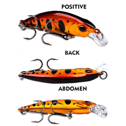 PROBEROS DW577 8003 Hook 5.3cm 4.6g Sinking Minnow Lure Long Casting Bionic Plastic Hard Bait Fishing Tackle(Color C)