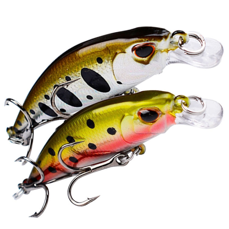 PROBEROS DW577 8003 Hook 5.3cm 4.6g Sinking Minnow Lure Long Casting Bionic Plastic Hard Bait Fishing Tackle(Color F)