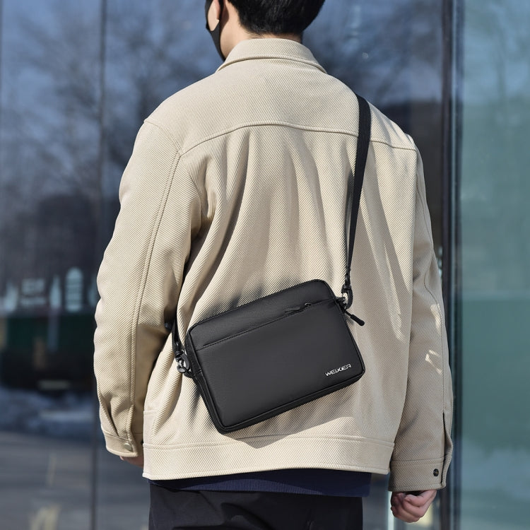 WEIXIER W128 Men Messenger Bag Outdoor Multifunctional Waterproof Wear-Resistant Shoulder Bag(Grey)