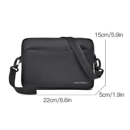 WEIXIER W128 Men Messenger Bag Outdoor Multifunctional Waterproof Wear-Resistant Shoulder Bag(Grey)
