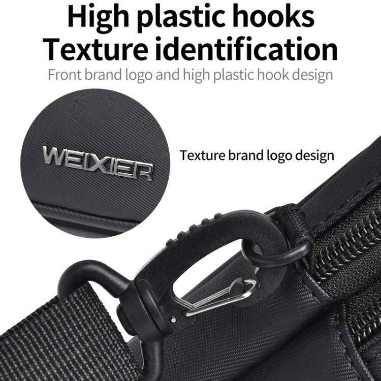 WEIXIER W128 Men Messenger Bag Outdoor Multifunctional Waterproof Wear-Resistant Shoulder Bag(Grey)
