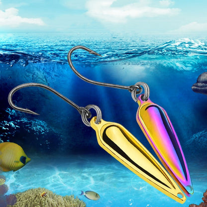 PROBEROS DW602 Long Casting Metal Sequins Lure Moth Sequins Warp Beak Fake Lure, Color: Color B(1.5g)