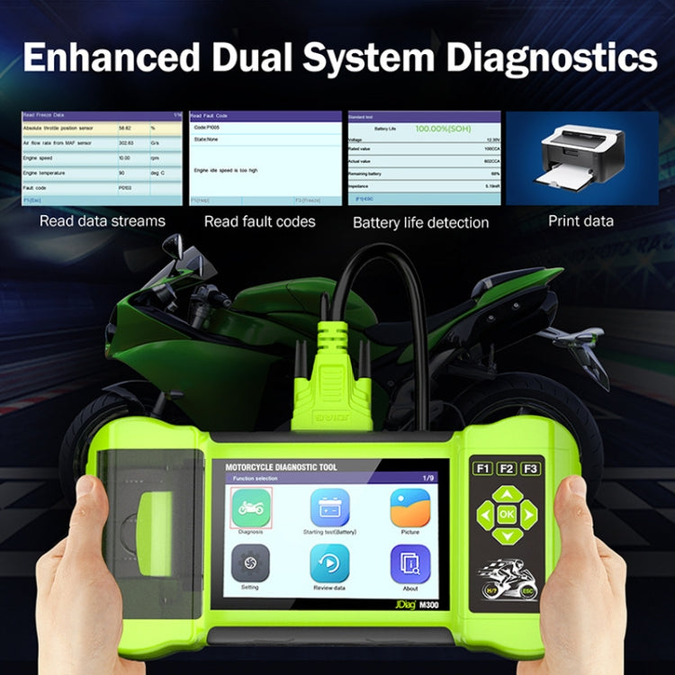 For Harley/Ducati/BMW JDiag Intelligent Heavy Duty Machine Tester