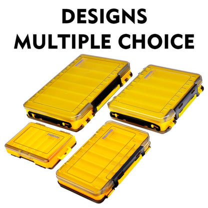 PROBEROS H1000 Double Sided Lure Box Handheld Double Layer Storage Case For Bait Accessories, Style: A Model(Yellow)