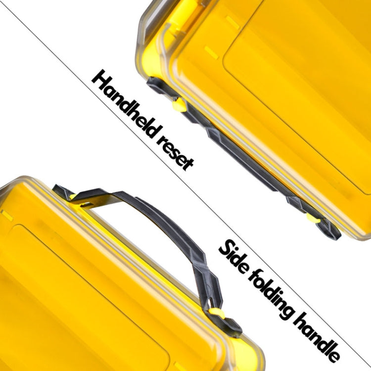 PROBEROS H1000 Boîte à leurres double face Étui de rangement portable double couche pour accessoires d'appâts, Style : Modèle B (Jaune)