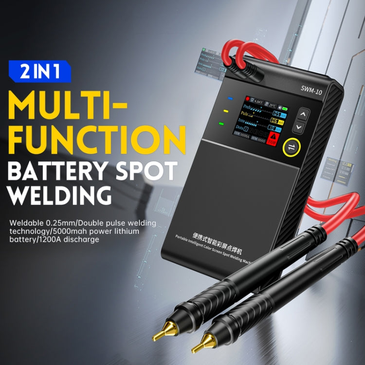 Mini soudeuse par points portative FNIRSI pour feuilles de nickel de batterie au lithium de téléphone portable (SWM-10)