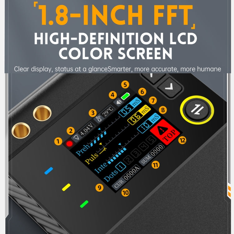 Mini soudeuse par points portative FNIRSI pour feuilles de nickel de batterie au lithium de téléphone portable (SWM-10)