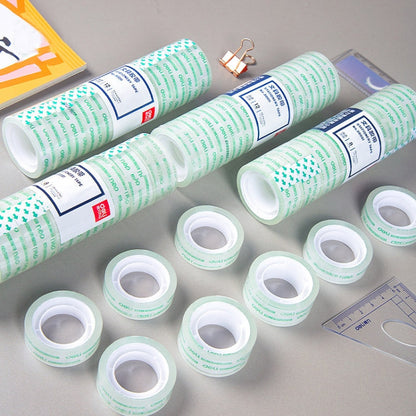 12 rouleaux Largeur 1.2cm x Longueur 27.3m Deli Petit ruban adhésif transparent haute viscosité de bureau Ruban adhésif de papeterie pour étudiant