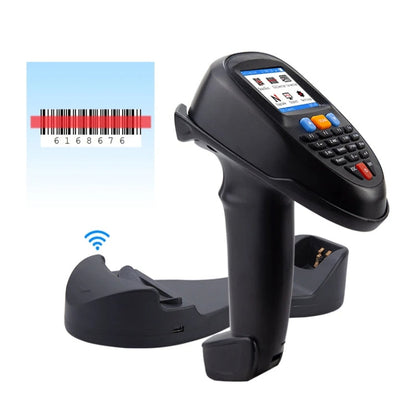 NEWSCAN 1D CCD Red Light Wireless Barcode Reader Scanner Data Collector With 2.2-Inch LCD Screen