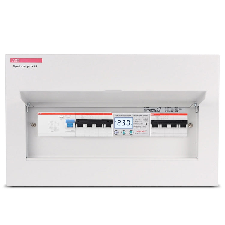 SINOTIMER STVP-932 50A 3-phase 380V LCD Self-resetting Adjustable Surge Voltage Protector