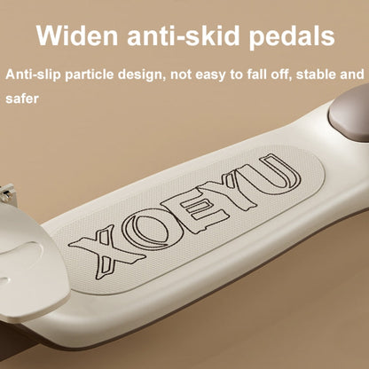 XOEYU K8 Multifunctional Adjustable Folding Children Scooter with Music and Lights, Color: 3-in-1 Green