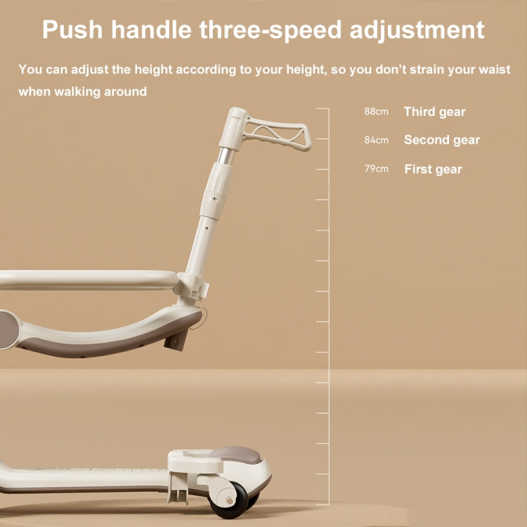 XOEYU K8 Multifunctional Adjustable Folding Children Scooter with Music and Lights, Color: 6-in-1 Blue