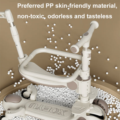 XOEYU K8 Multifunctional Adjustable Folding Children Scooter with Music and Lights, Color: 3-in-1 Blue