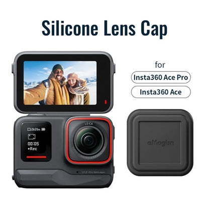 For Insta360 Ace aMagisn Silicone Lens Cap Protective Cover Sports Camera Accessories