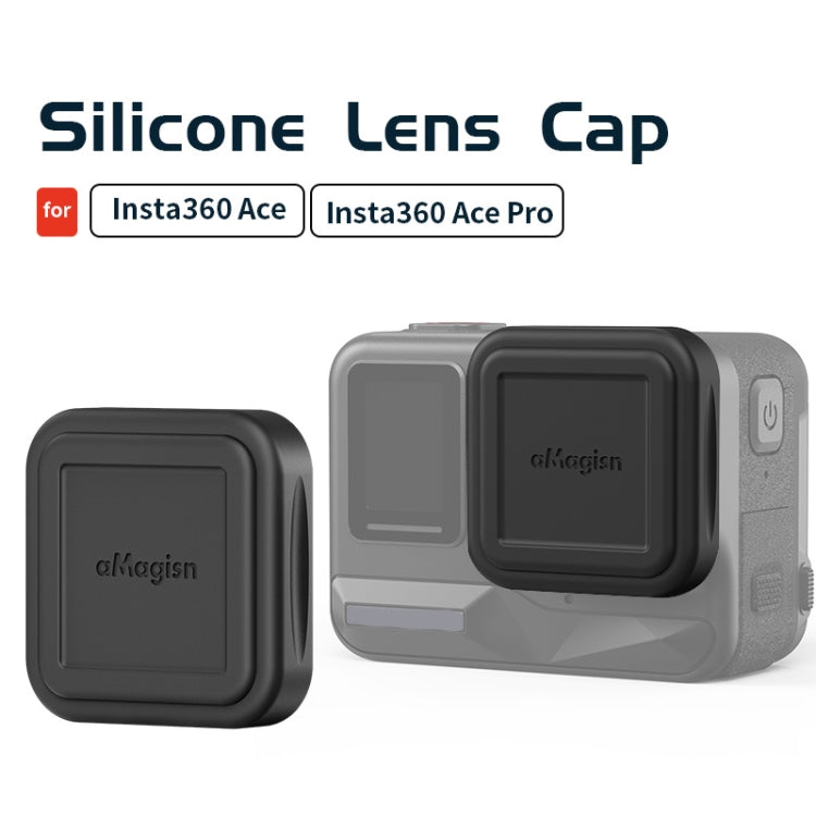 For Insta360 Ace aMagisn Silicone Lens Cap Protective Cover Sports Camera Accessories