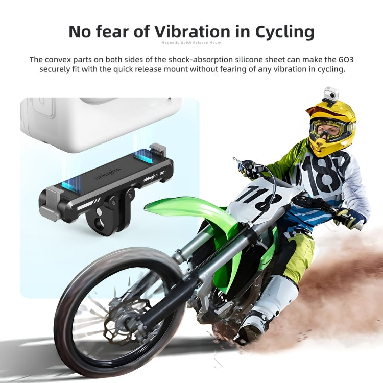 For Insta360 GO 3 / 3S aMagisn Magnetic Fast Disassembly Bottom Seat Bracket Sports Camera Accessories