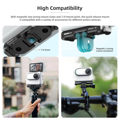 For Insta360 GO 3 / 3S aMagisn Magnetic Fast Disassembly Bottom Seat Bracket Sports Camera Accessories