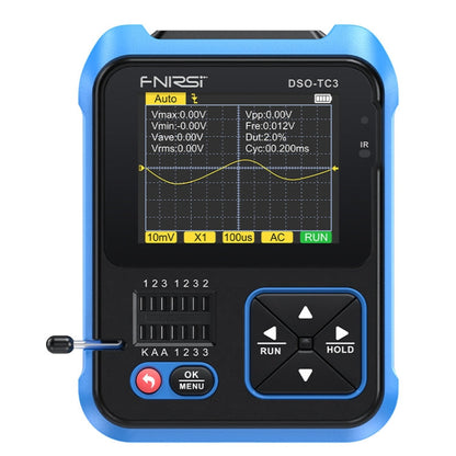 FNIRSI 3 In 1 Handheld Digital Oscilloscope LCR Transistor Tester, Specification: Standard