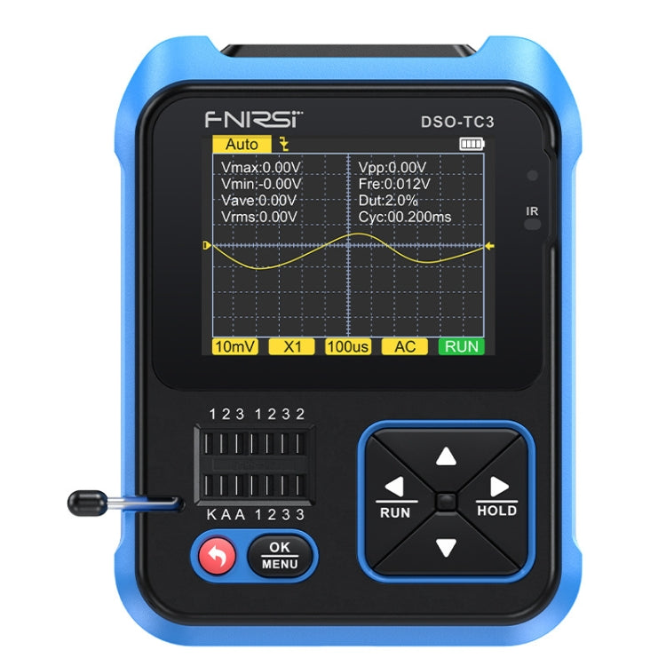 FNIRSI 3 In 1 Handheld Digital Oscilloscope LCR Transistor Tester, Specification: Upgrade