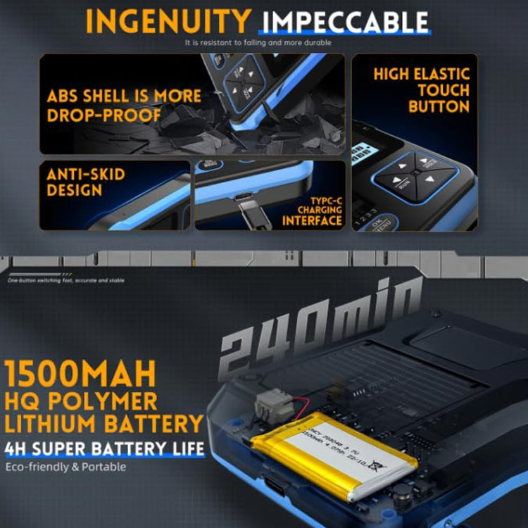 FNIRSI 3 In 1 Handheld Digital Oscilloscope LCR Transistor Tester, Specification: Standard