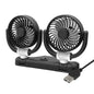 SUITU Ventilateur de refroidissement pliable pour voiture, ventilateur de réduction de température estivale, modèle : Double USB 5V alimenté