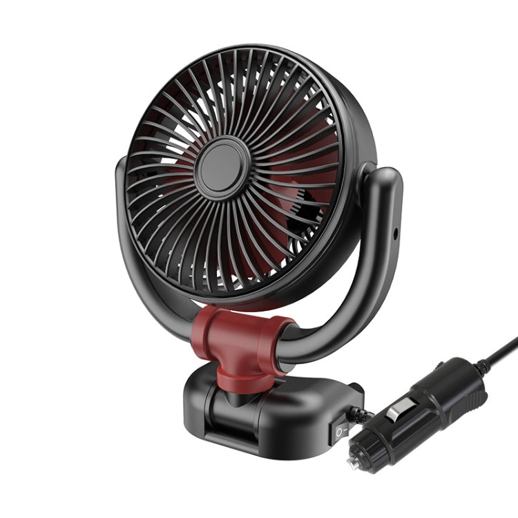 SUITU Car Foldable Cooling Fan Automobile Summer Temperature Reduction Fan, Model: Single 24V Cigarette Lighter Energized