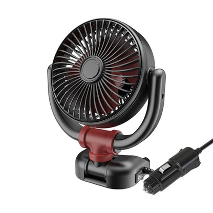 SUITU Car Foldable Cooling Fan Automobile Summer Temperature Reduction Fan, Model: Single 24V Cigarette Lighter Energized