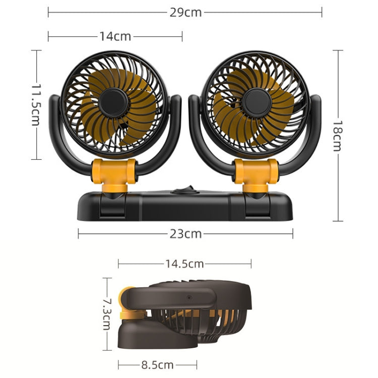 SUITU Ventilateur de refroidissement pliable pour voiture, ventilateur de réduction de la température estivale pour automobile, modèle : Simple, alimenté par USB 5 V