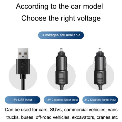 SUITU Car Foldable Cooling Fan Automobile Summer Temperature Reduction Fan, Model: Dual 24V Cigarette Lighter Energized